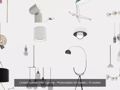 Limited Special Offer Lighting - Photorealistic 3d models 3D Model Pack