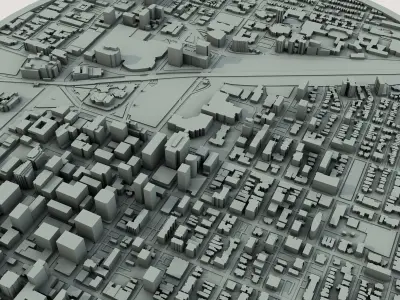 Ottawa City Canada 3D print model