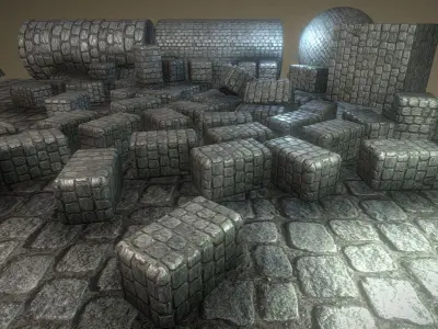 Cobblestone 2 Texture Set - 10 Texture