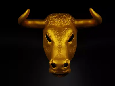 Bull - Animal Cosplay Face Mask 3D print model