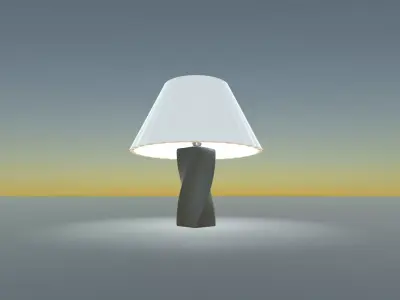 twisted lamp model Low-poly 3D model