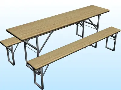 OUTDOOR FURNITURE 16 Low-poly 3D model