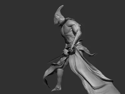 Alien Swordsman 3D model