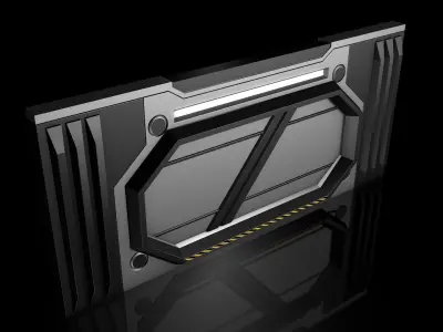 Sci Fi Door 3D model