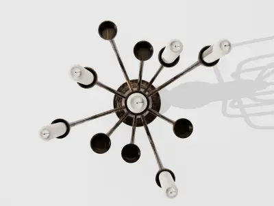 Antique Candle Stand 3D model