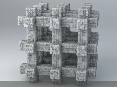 Sci-Fi Shapes - The Grid 3D model