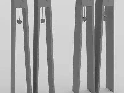 Standing clock TIUKU 3D model