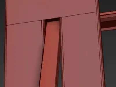 Fontaine Vertical 8 Light Chandelier 3D model