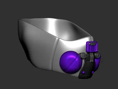 gas mask millitary high poly sculpt 3d printable  3D model