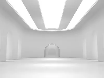 Sci Fi Warehouse Low-poly 3D model purchase