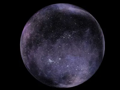 HDRI Panoramic Sky - 360 starfield - BEST SELLER Low-poly 3D model