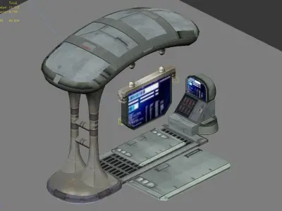 Station - Billboard 02 3D model