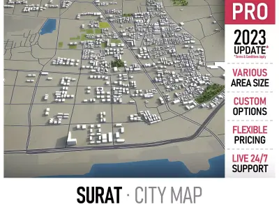 Surat  Low-poly 3D model
