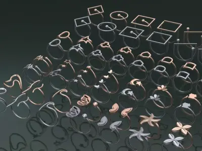  44 minimal design pack 3D print model