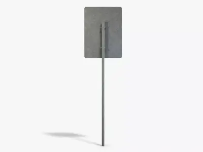 Airport Sign Low-poly 3D model buy