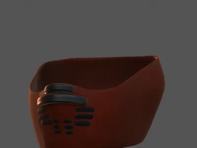 Gas mask helmet 3d model scifi Low-poly  Low-poly 3D model 133