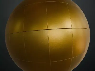 Powered Metal Golden Design PBR Seamless Texture