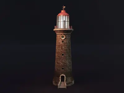 Lighthouse Low-poly 3D model
