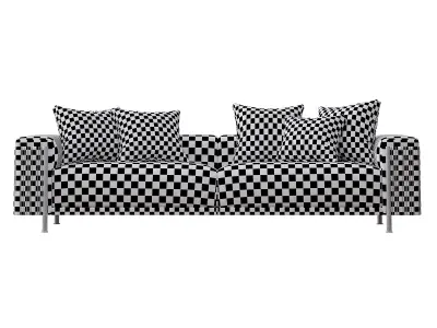 The Deven Trussardi sofa Low-poly 3D model