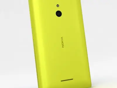 Nokia XL and XL Dual Yellow 3D model