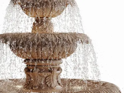 Classic fountain 3D model buy