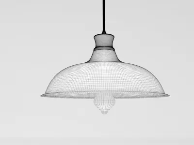 rustic pendant light 3D model