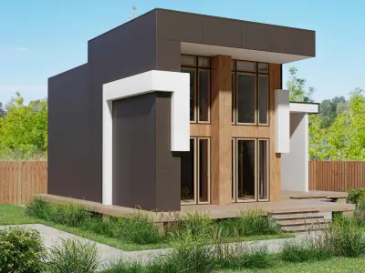 Architecture building 3D model 2