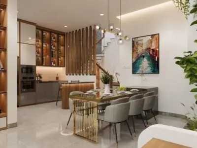 House exterior and interior model 3D model