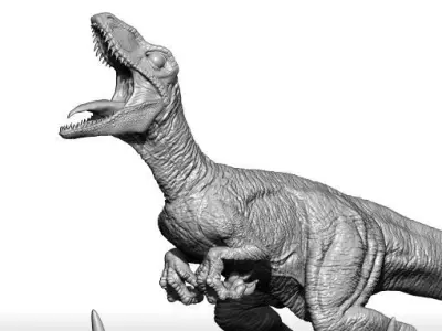 Jurassic World 2 Indoraptor VS Velociraptor   3D print model