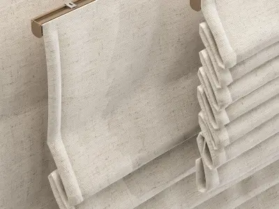 Roman Blinds set 02 3D model