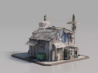 Neighborhood House Building 15 3D model