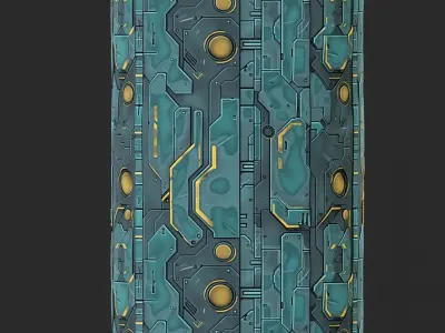 Sci-FI Seamless Texture  Texture 2