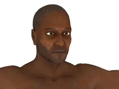 Human body lowpoly model  Low-poly 3D model