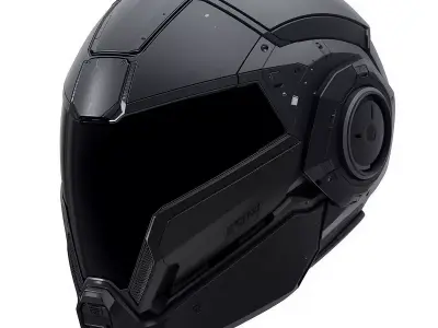 Cyber-Synthetic Stealth Operative Helmet 3D Model Low-poly 3D model