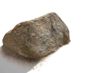 Rock stone boulder Scans - 3D PBR Low Poly Pack Low-poly 3D model