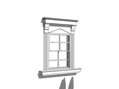 Exterior residential window 3D model