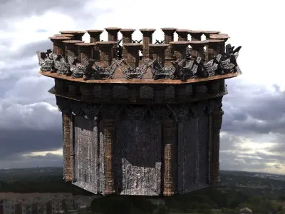 Dark Celtic Gods Tower 3  3D model