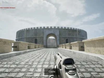 Castle and Church 3D Model Pack