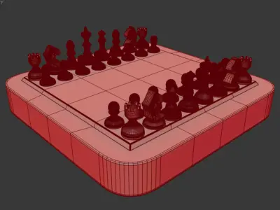 Chess Set 3D Print Model 3D print model
