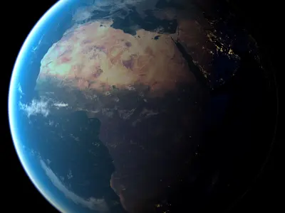 Earth Low-poly 3D model