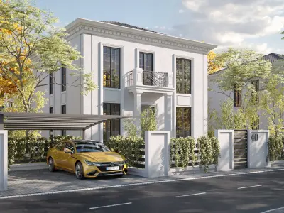 5 Neoclassical Villas 3D model