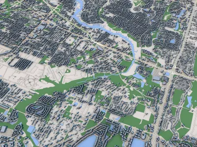 Jacksonville City Florida 3D model