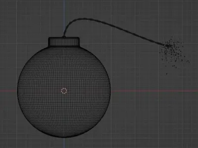 Rounded Bomb-Animated 3D model