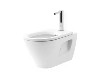 Modern White Bidet model pack Low-poly 3D model