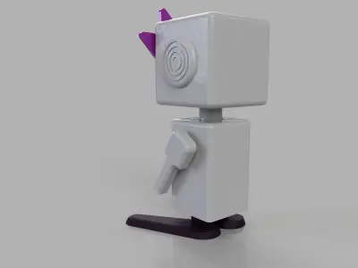 cute robot scifi 3D print model