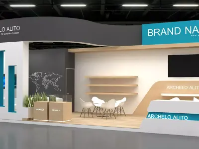 3d exhibition booth 3D model