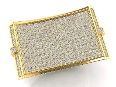 Big fancy mans ring 3D print model