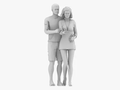 Couple Dating 3D print model
