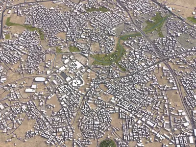 Abha - City 3D Model Low-poly 3D model