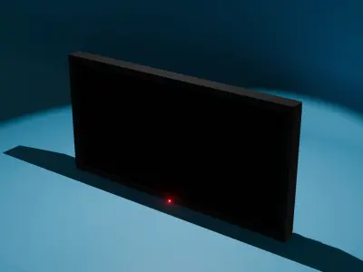 modern TV Low-poly 3D model